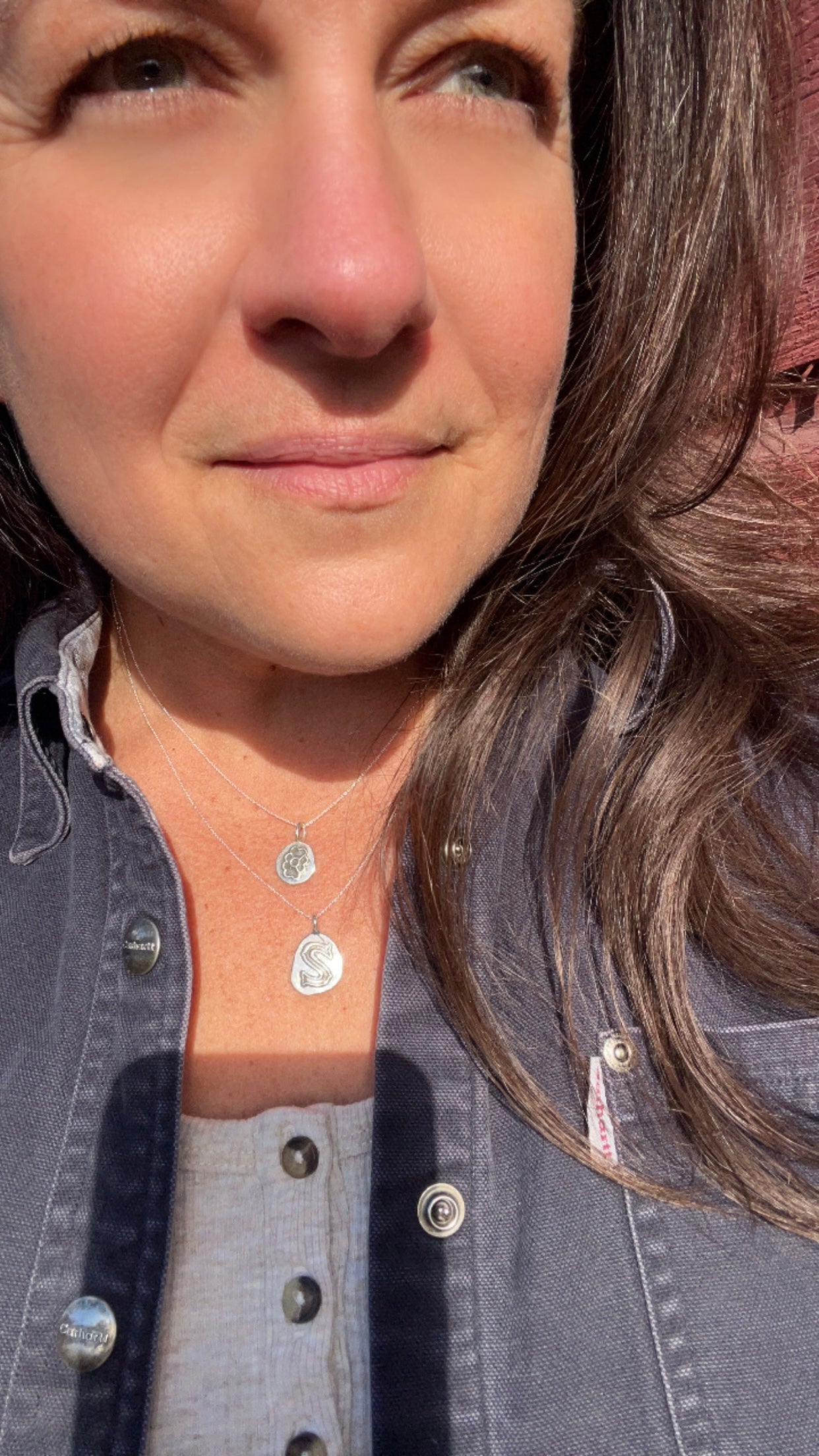 Vintage Monogram Charm Necklace