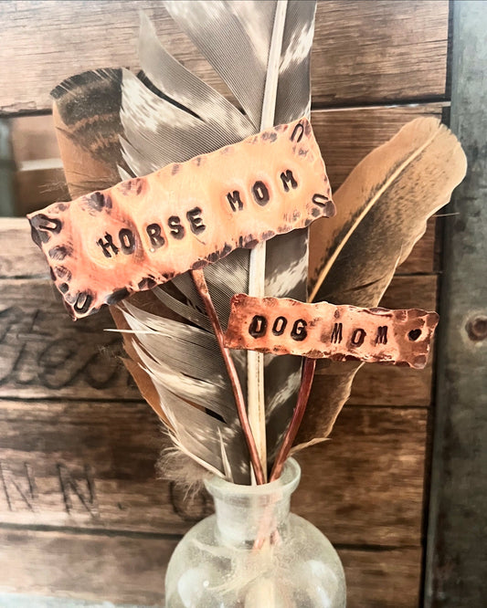 Stamped Copper Signs