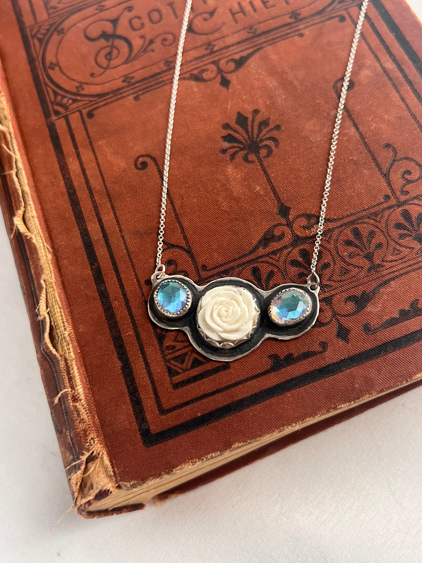 Rose and Sparkle Necklace