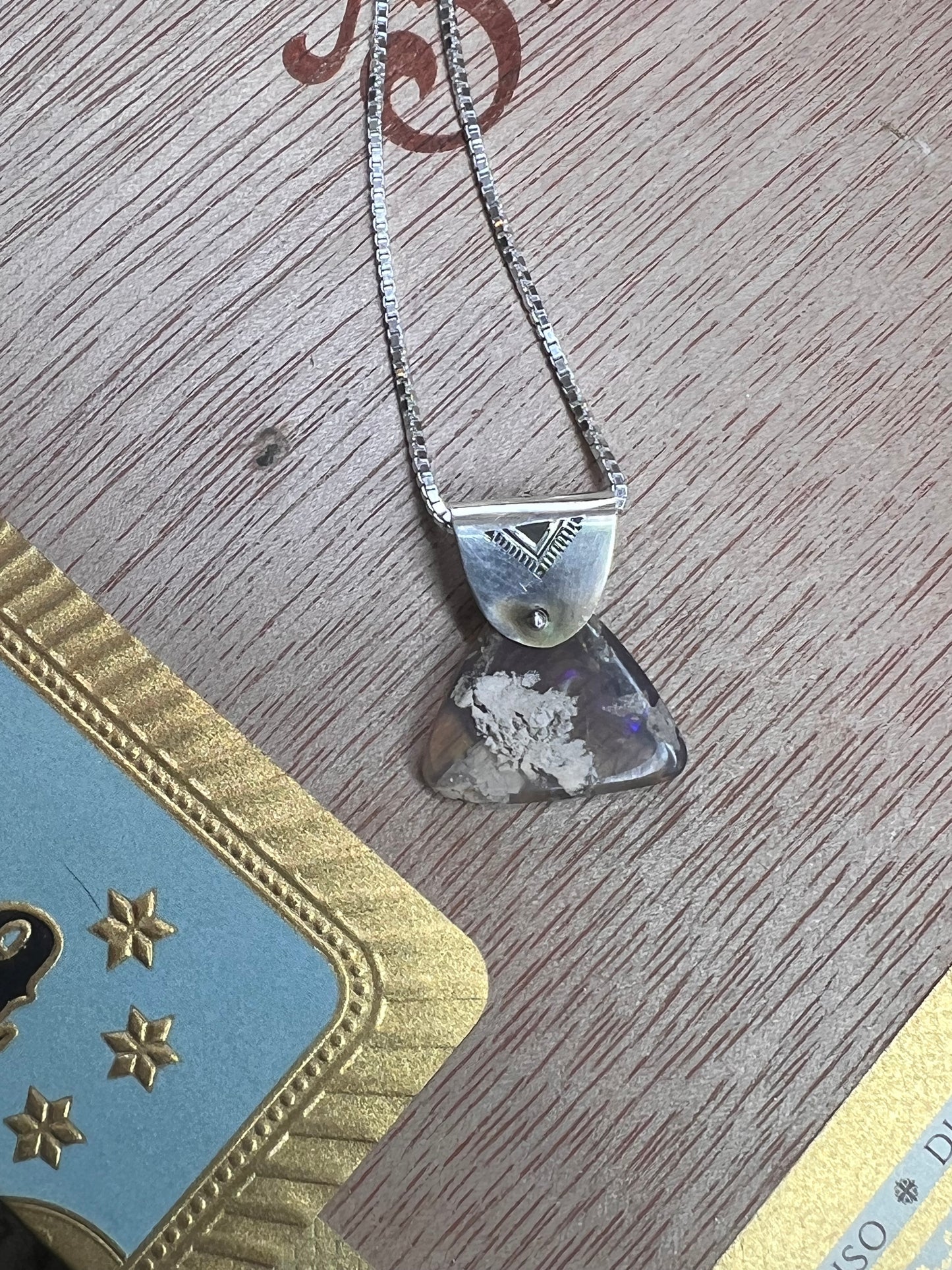 Australian Opal Movement Pendant (Triangle)