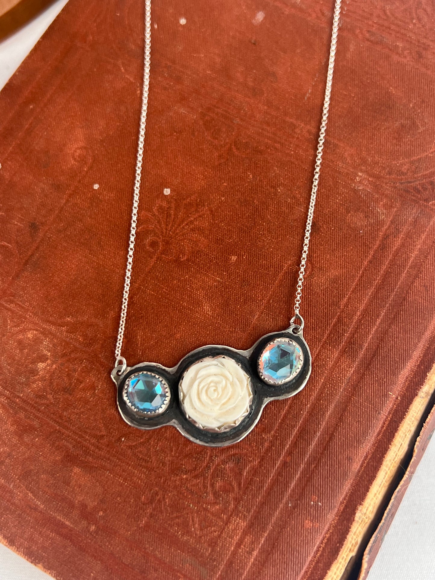 Rose and Sparkle Necklace