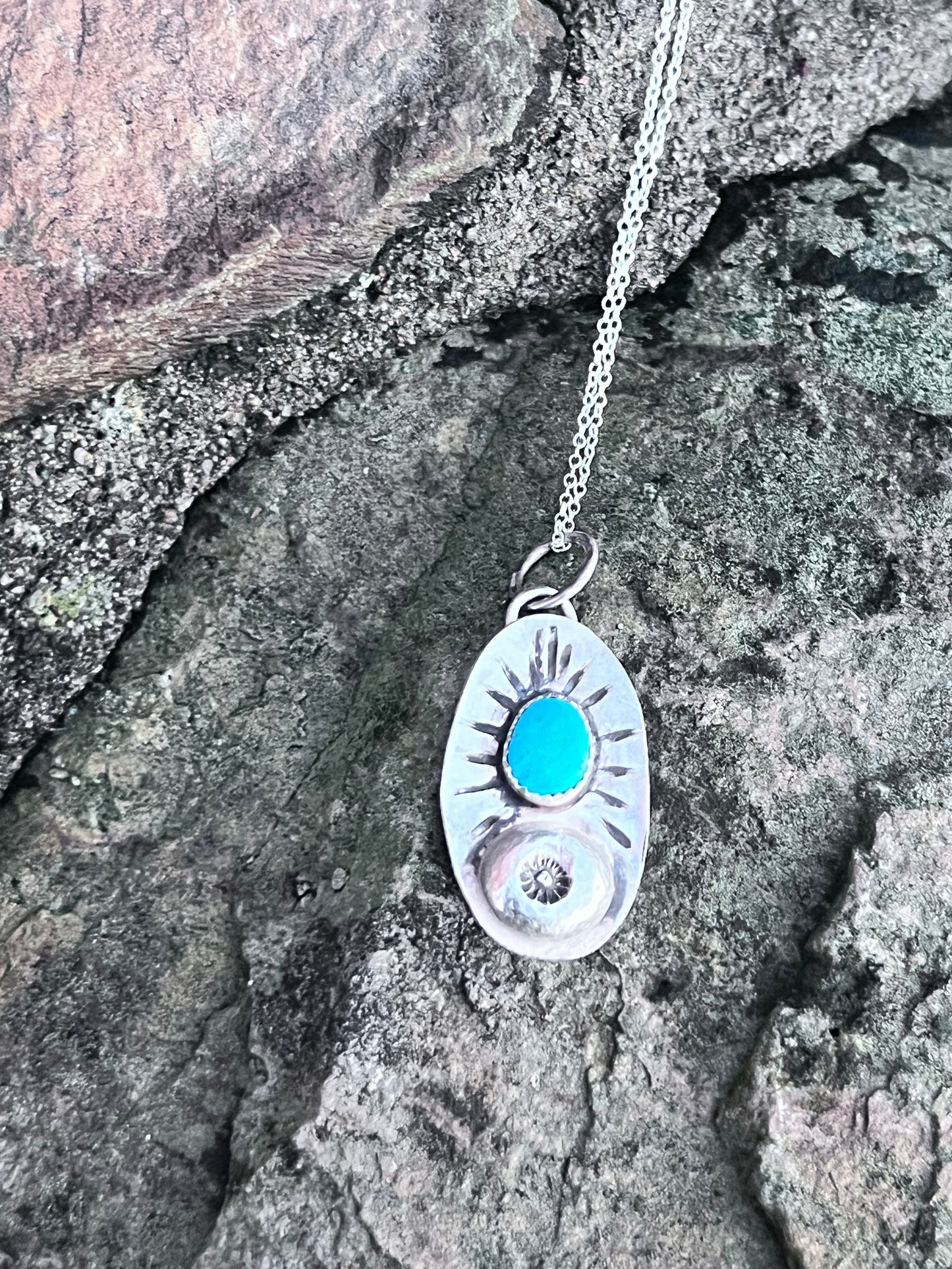 Talisman turquoise pendant