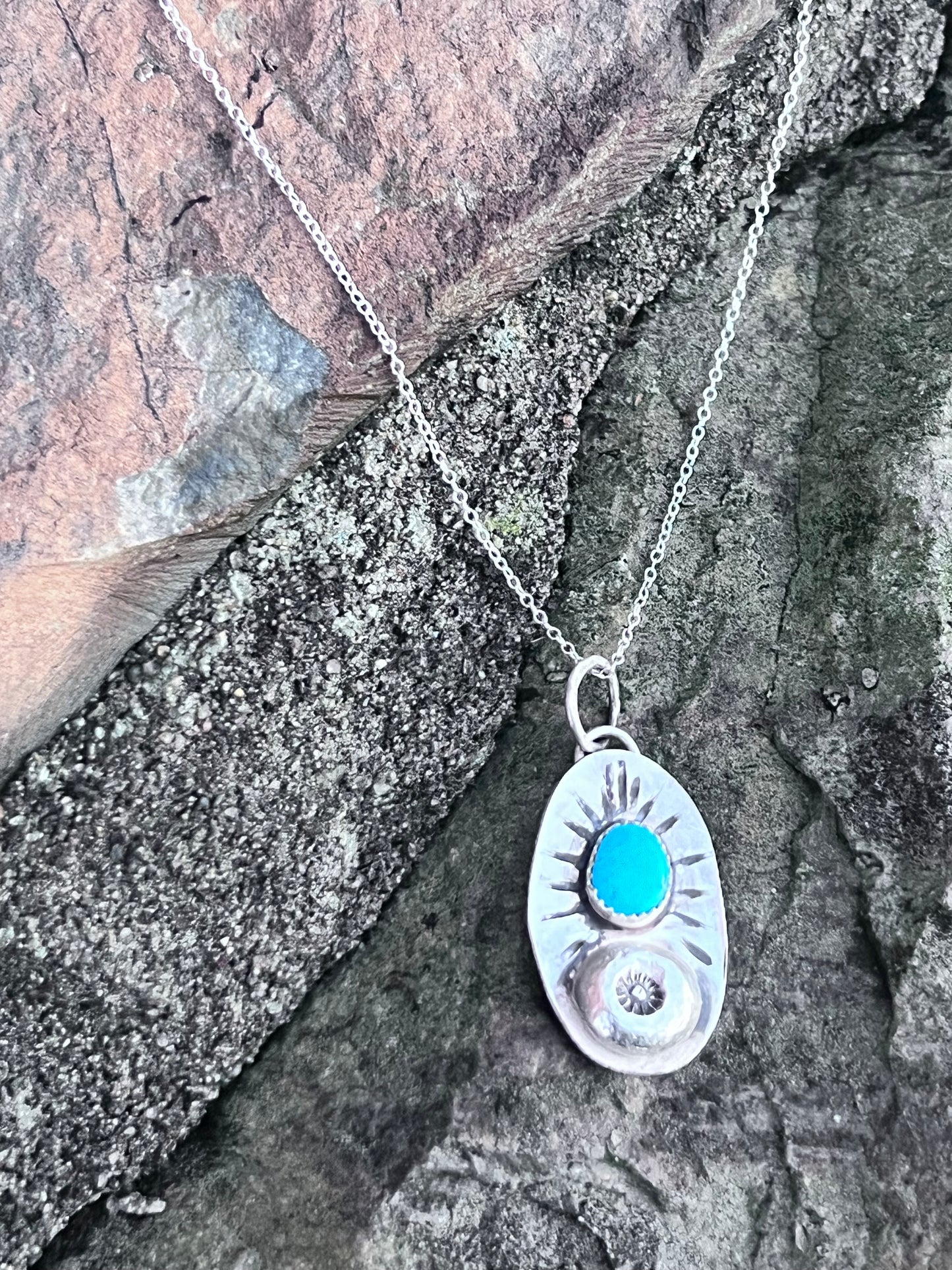 Talisman turquoise pendant
