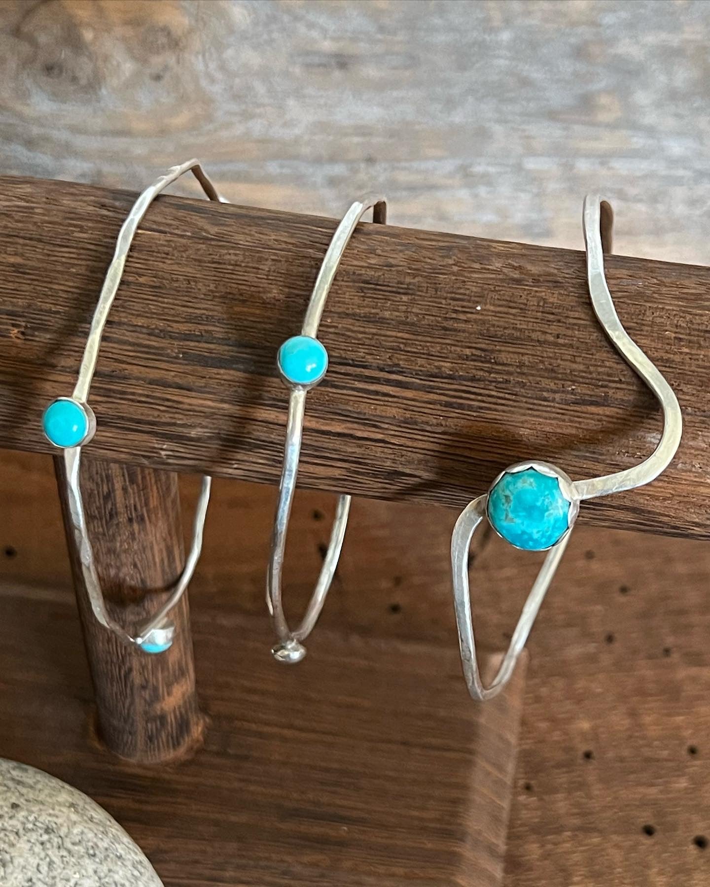 Turquoise stone bangles