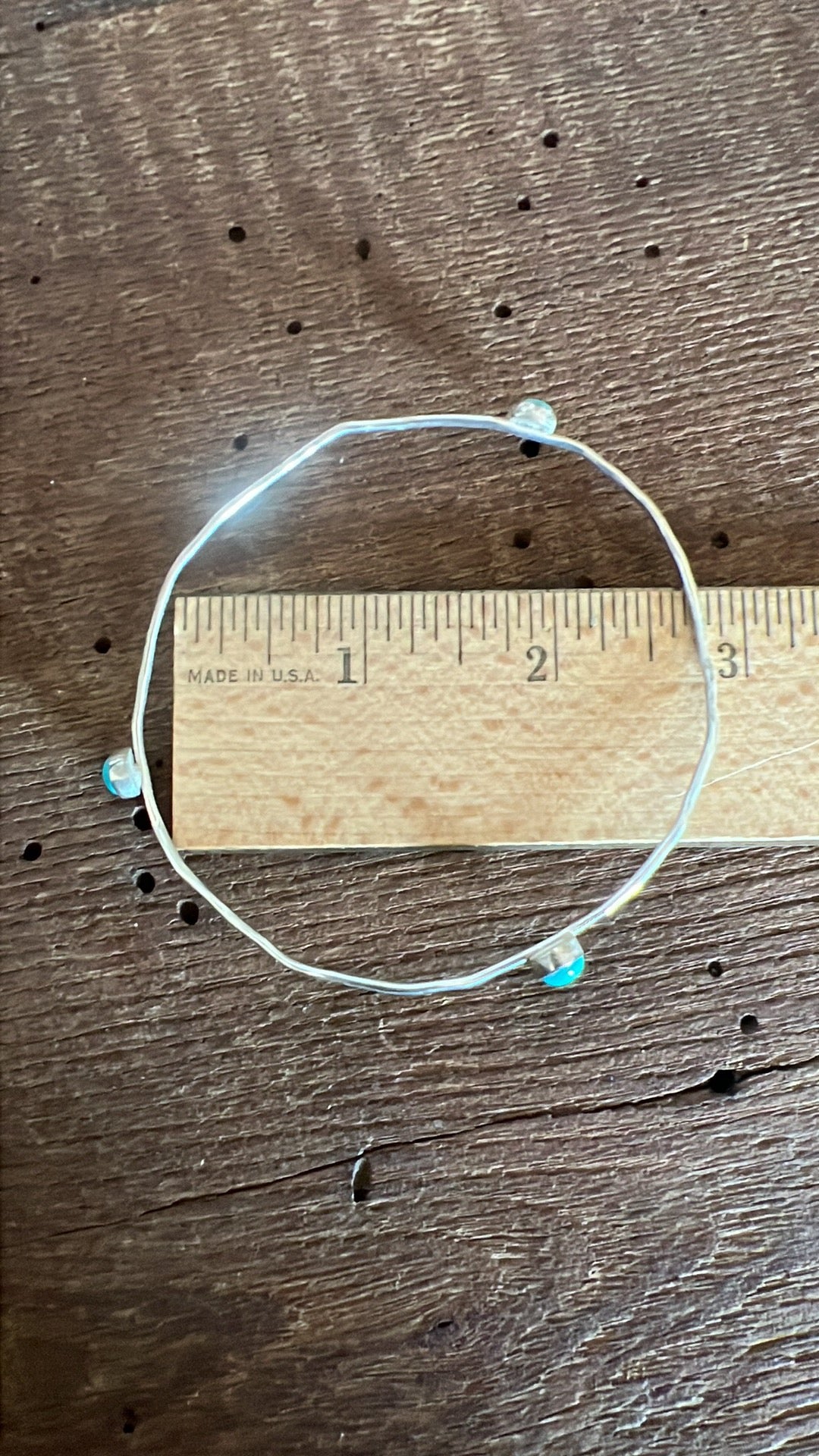 Turquoise stone bangles