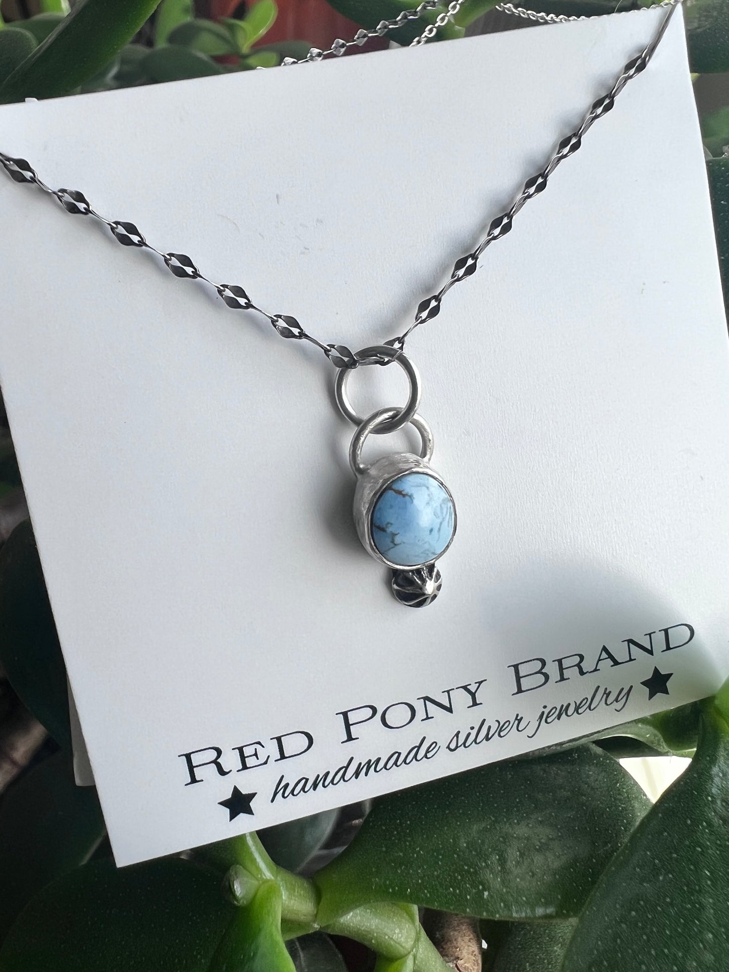 Lone Mountain Turquoise Pendant