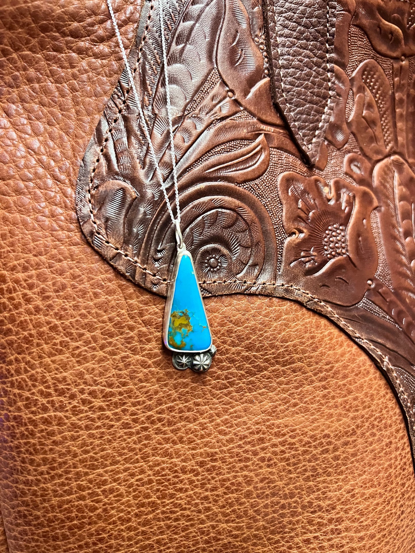 Sonoran desert turquoise pendant