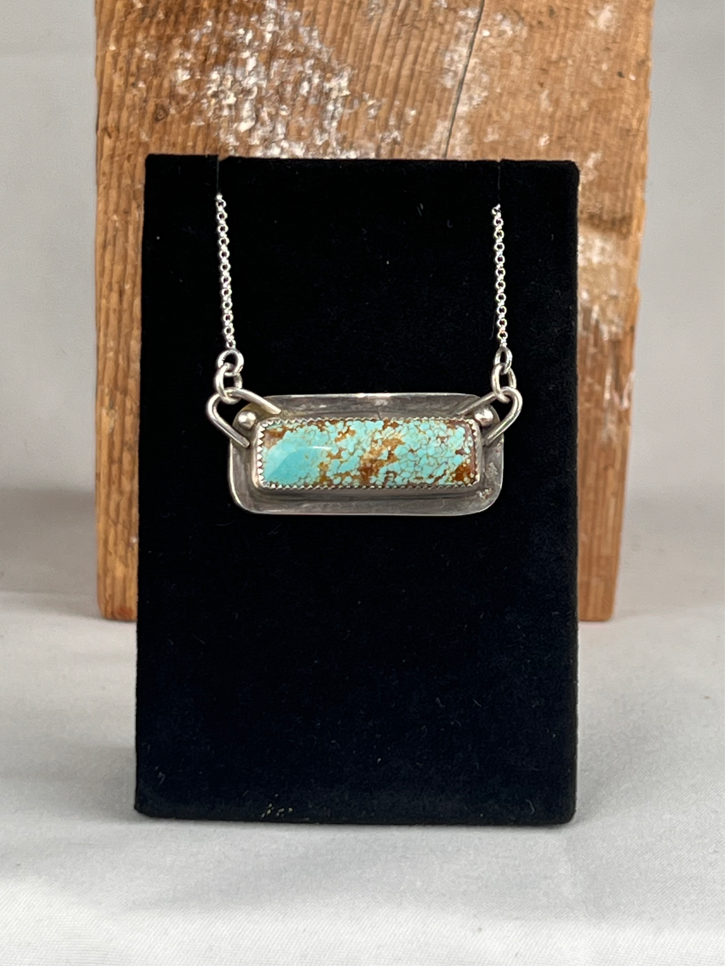 Turquoise bar pendant