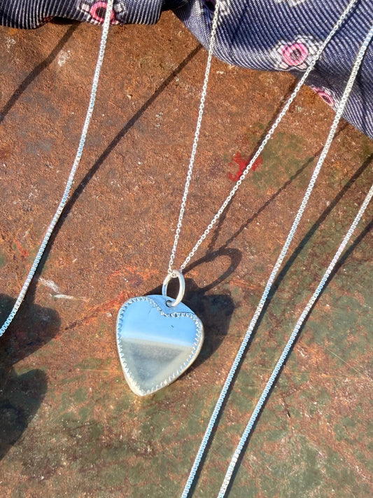 Peru Opal Heart Necklace