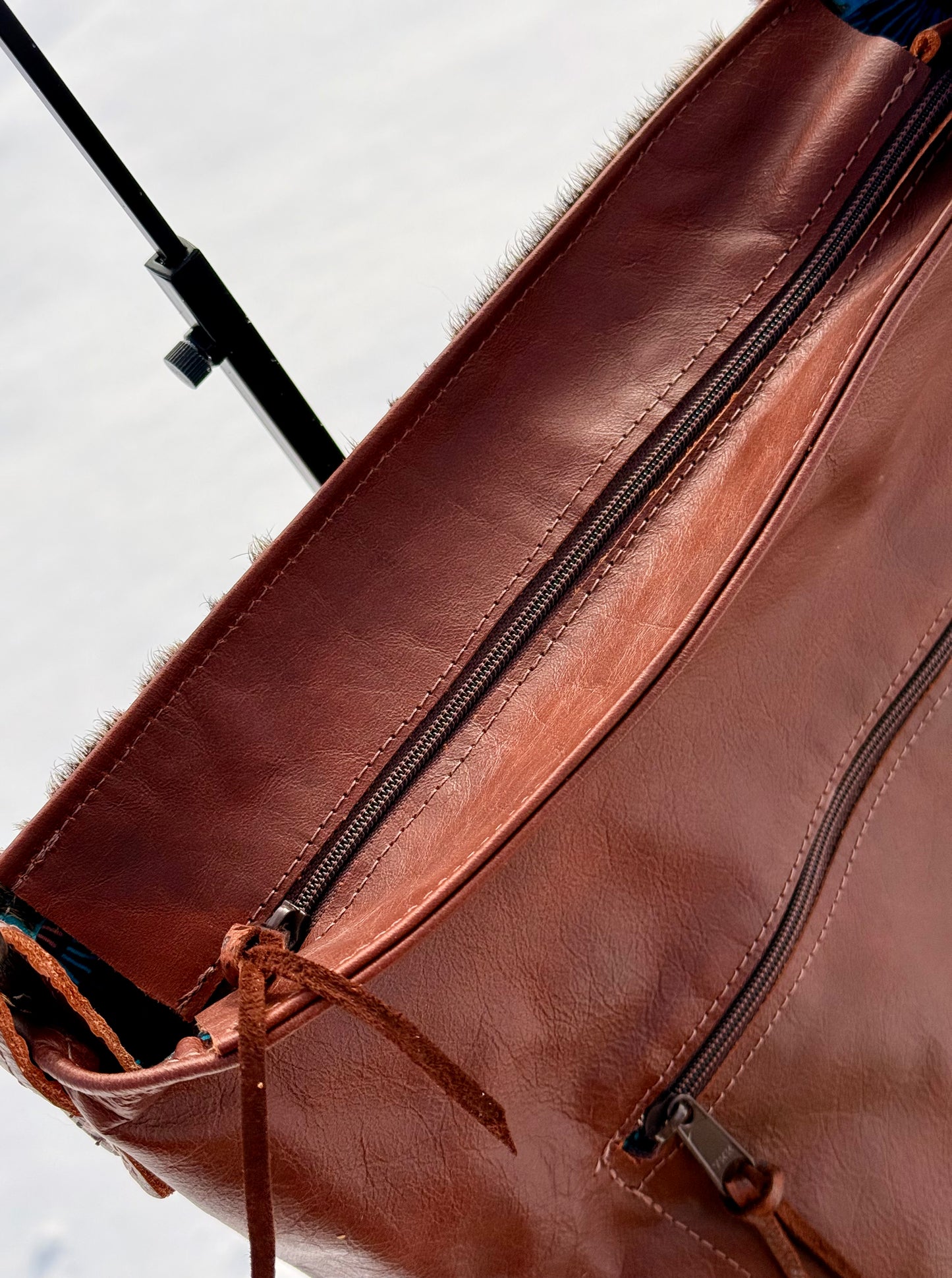 ‘Kelli” Cowhide Shoulder Bag