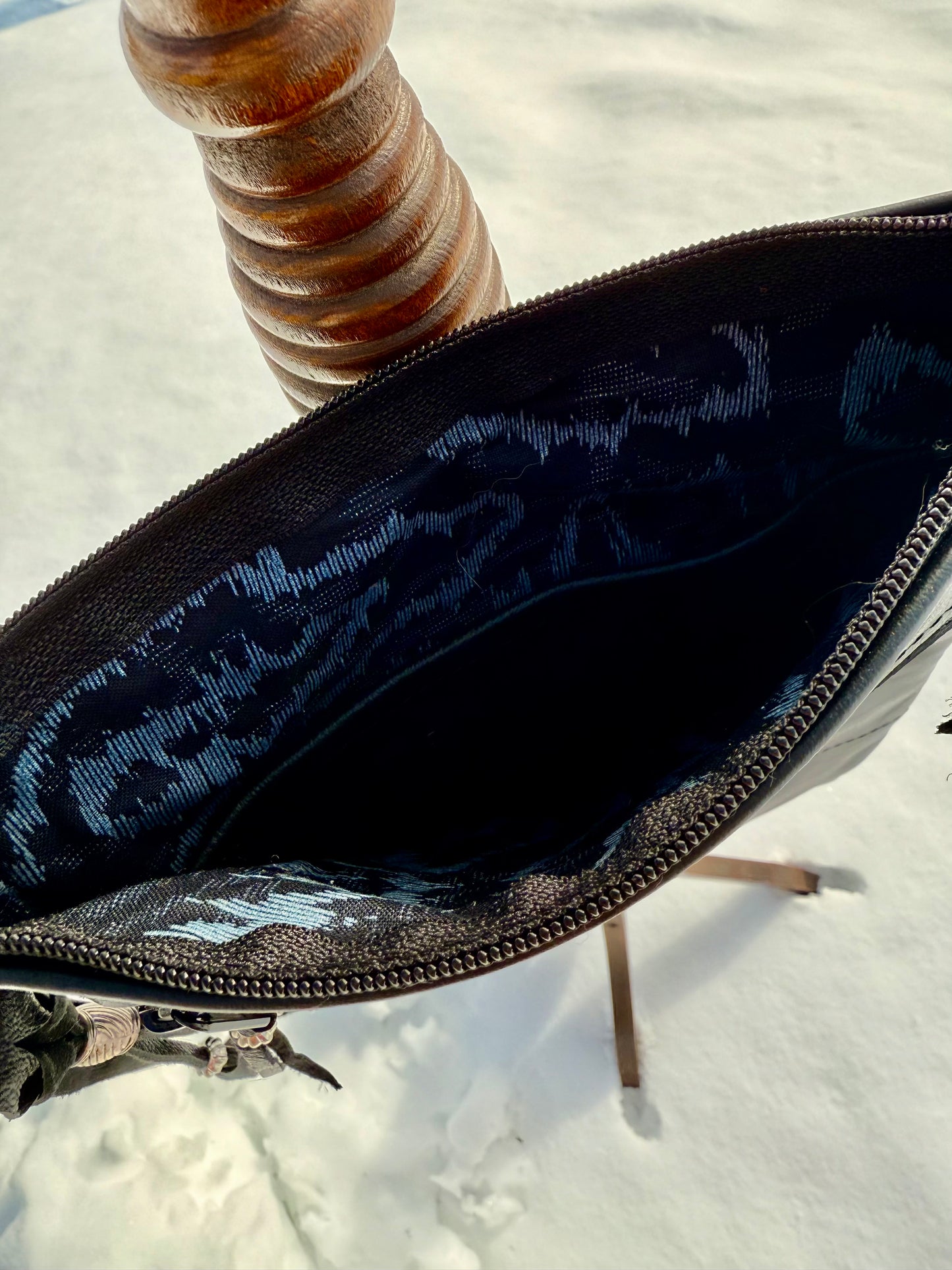 “Tammy” Black and White Cowhide Crossbody