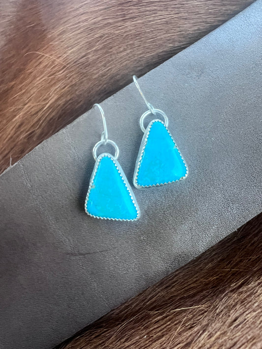 Turquoise Triangles Earrings